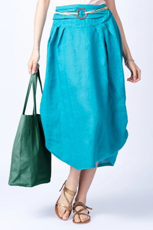 Geanta shopper verde smarald, din piele naturala [2]