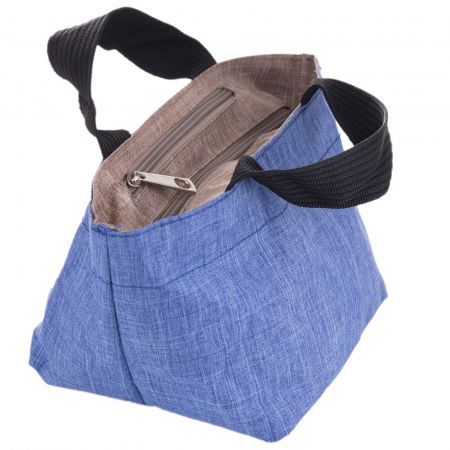 Gentuta cosmetice din material textil panzat, albastru [1]