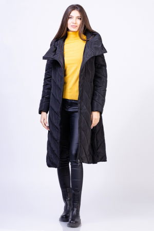 Helanca masura mai mare, din tricotaj cu guler inalt, galbena [3]