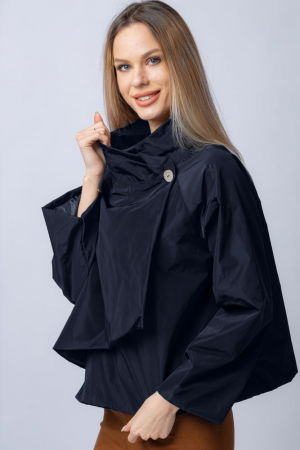 Jacheta scurta din tafta bleumarin, petrecuta in fata [1]