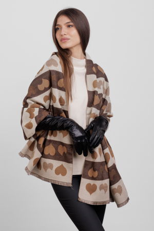 Manusi elegante lungi, de dama, din piele naturala neagra [6]