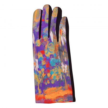 Manusi dama, textil cu imprimeu inspirat din pictura moderna [1]