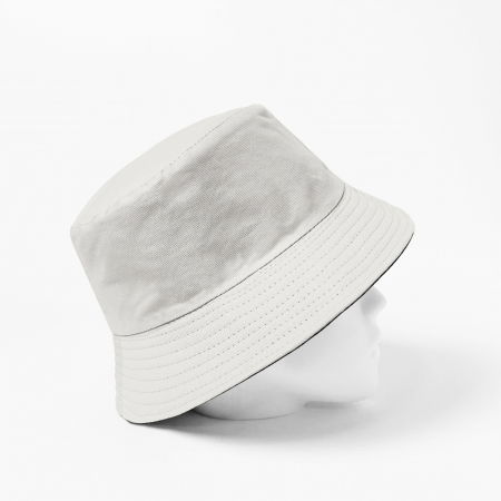 Palarie unisex cu doua fete, alb si negru, din bumbac [1]