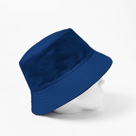 Palarie unisex cu doua fete, albastru si negru, din bumbac [1]