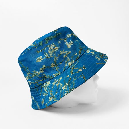Palarie unisex cu doua fete imprimata cu reproducere dupa '' Migdal Inflorind" de Van Gogh [1]