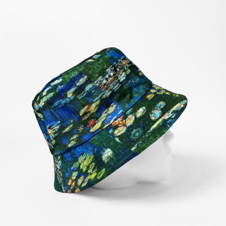 Palarie unisex cu doua fete imprimata cu reproducere dupa " Nuferii" de Claude Monet [1]