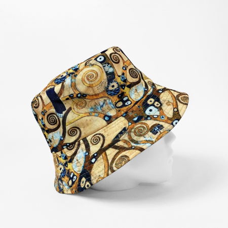 Palarie unisex cu doua fete imprimata cu reproducere dupa " Pomul Vietii '' - Gustav Klimt [1]
