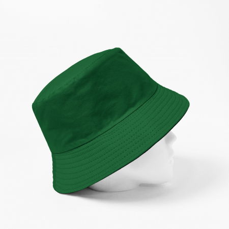 Palarie unisex cu doua fete, verde si negru, din bumbac [1]