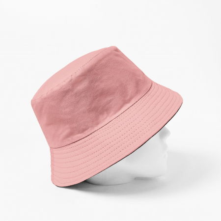 Palarie unisex cu doua fete, roz si negru, din bumbac [1]