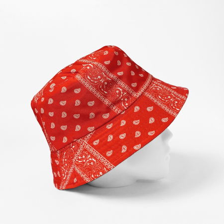 Palarie unisex cu doua fete,  paisley corai [1]