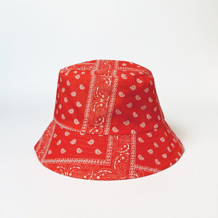 PLAJĂ SI VACANȚĂ - Palarie unisex cu doua fete,  paisley corai