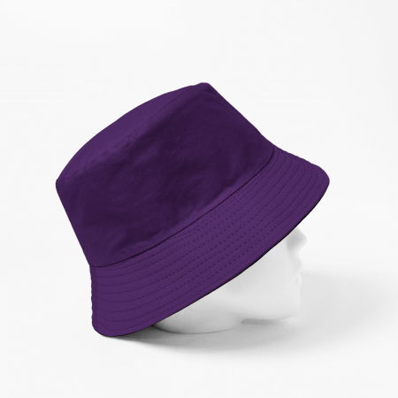 Palarie unisex cu doua fete, mov si negru, din bumbac [1]