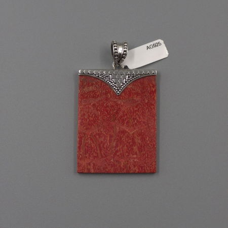 Pandantiv statement din argint 925, cu coral natural [2]