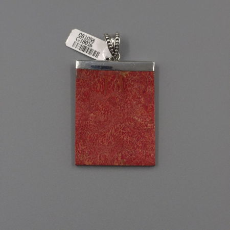 Pandantiv statement din argint 925, cu coral natural [1]