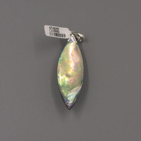 Pandantiv statement din argint 925, cu paua shell in forma de lacrima [2]