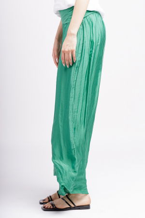 Pantaloni verzi din matase si vascoza,, tip salvari [2]