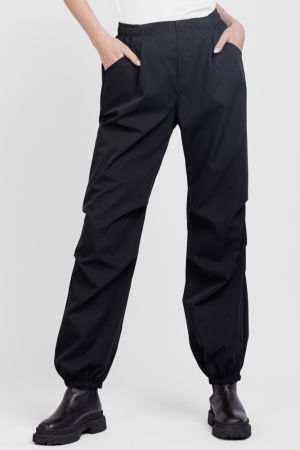 Pantaloni negri smart-casual cu elastic, nesifonabili [1]