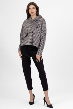 Pantaloni pana negri din jerseu de vascoaza, casual [5]