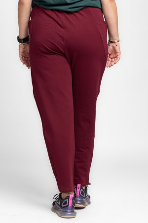 Pantaloni bordo casual sport din bumbac cu buzunare laterale [2]