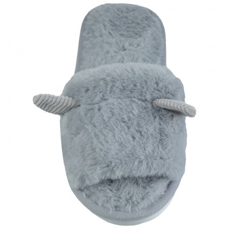 Papuci de casa gri cu urechiuse mici [1]