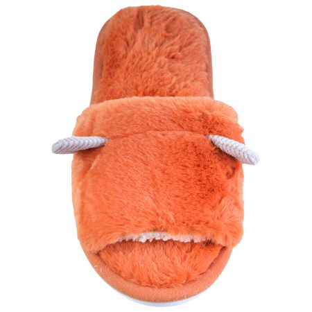 Papuci de casa portocalii cu urechiuse mici [1]