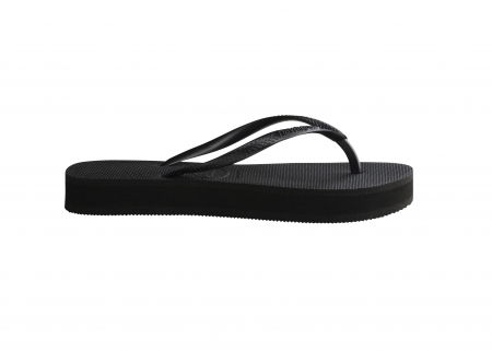 Papuci Havaianas cu talpa groasa din cauciuc natural, negru [2]