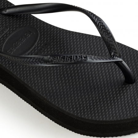 Papuci Havaianas cu talpa groasa din cauciuc natural, negru [1]