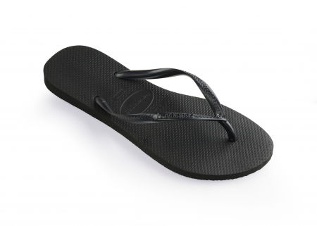 Papuci Havaianas slim din cauciuc natural,  negru [1]