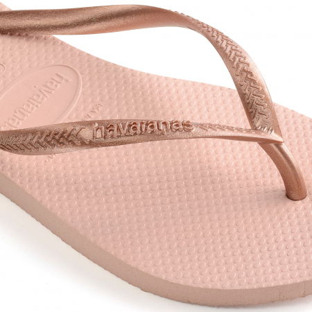 Papuci Havaianas slim din cauciuc natural, roz [1]