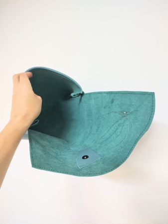 Plic handmade , din piele naturală ,asimetric,unicat [1]