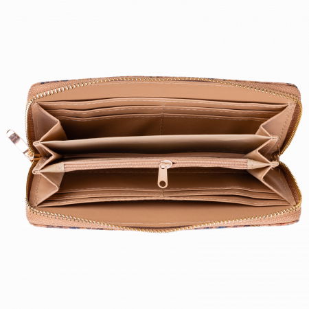 Portofel din pluta cu imprimeu fluturi multicolori [1]