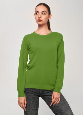 Pulovere - Puloveras la baza gatului, din tricotaj fin, verde oliv