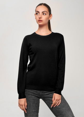 Pulovere - Puloveras la baza gatului, din tricotaj fin, negru