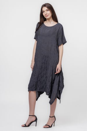 Rochie gri A-line in colturi [1]