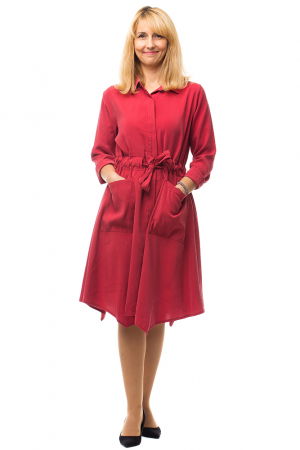 Rochie bordo, midi, matasoasa, tip camasa [1]