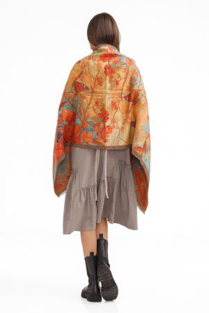 Rochie catifelata suprapusa, cu puloveras petrecut la spate, bej inchis [5]