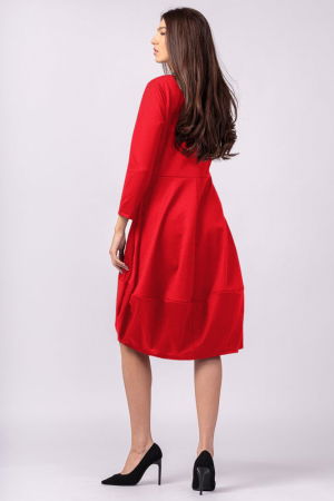 Rochie lalea rosie, din bumbac [2]