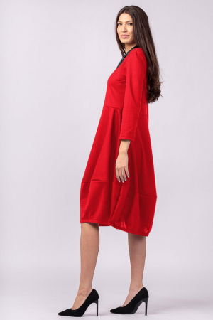 Rochie lalea rosie, din bumbac [1]