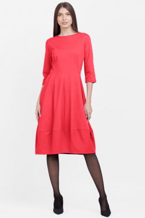 Rochie lalea din jerseu de bumbac, roz intens [1]