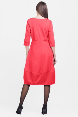 Rochie lalea din jerseu de bumbac, roz intens [2]