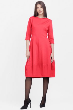 Rochii Elegante & Office - Rochie lalea din jerseu de bumbac, roz intens