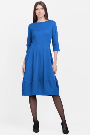 Rochie lalea din jerseu de vascoza, albastru electric [1]