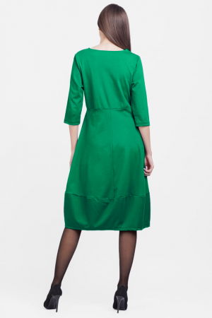 Rochie lalea din jerseu de vascoza, verde intens [2]
