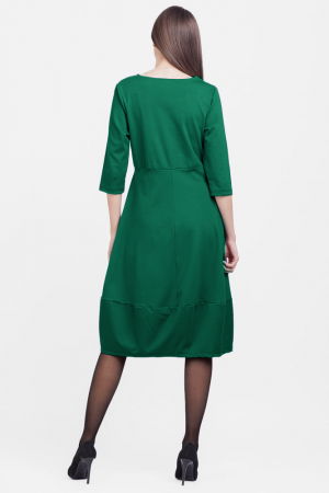 Rochie lalea din jerseu de vascoza, verde [2]