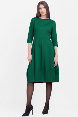 Rochie lalea din jerseu de vascoza, verde [1]