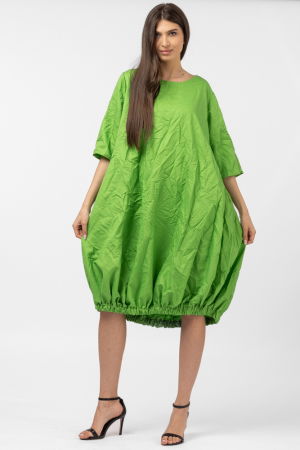 Rochie midi gogosar din vascoza sifonata verde [1]