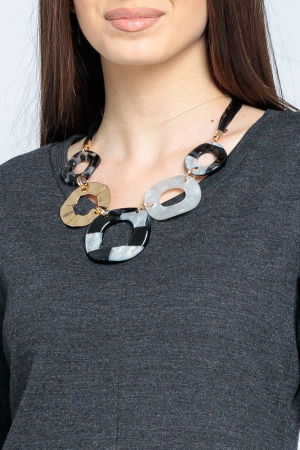 Rochie cambrata din lana, gri inchis [3]