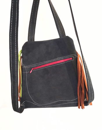 Rucsac din piele naturala cu pasarea colibri ,unicat [2]