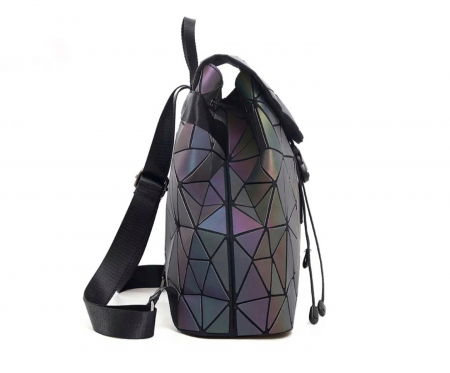 Rucsac reflectorizant 3D cu elemente geometrice triunghiulare, mov [3]