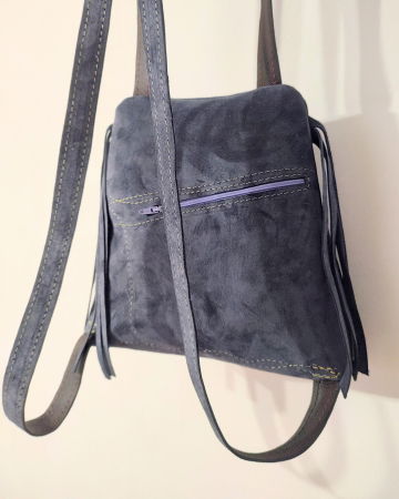 Rucsac multicolor din piele naturală ,unicat [1]